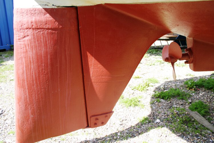 Colvic 26for sale The skeg and rudder - Very strongly constructed