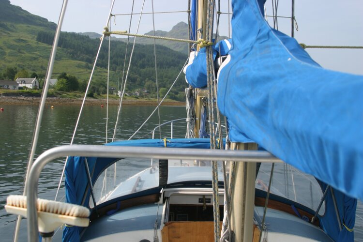 Westerly Renownfor sale Looking Forward - From the top of the aft cabin