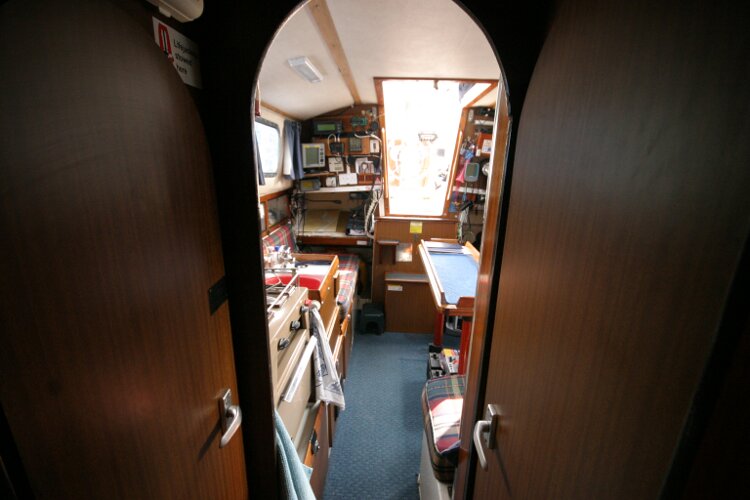 Westerly Renownfor sale Looking aft from forward cabin entrance - 