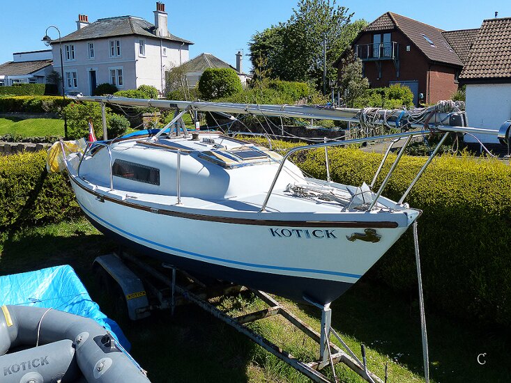 Seal 22 Mk 2for sale On her trailer in the boatyard - 