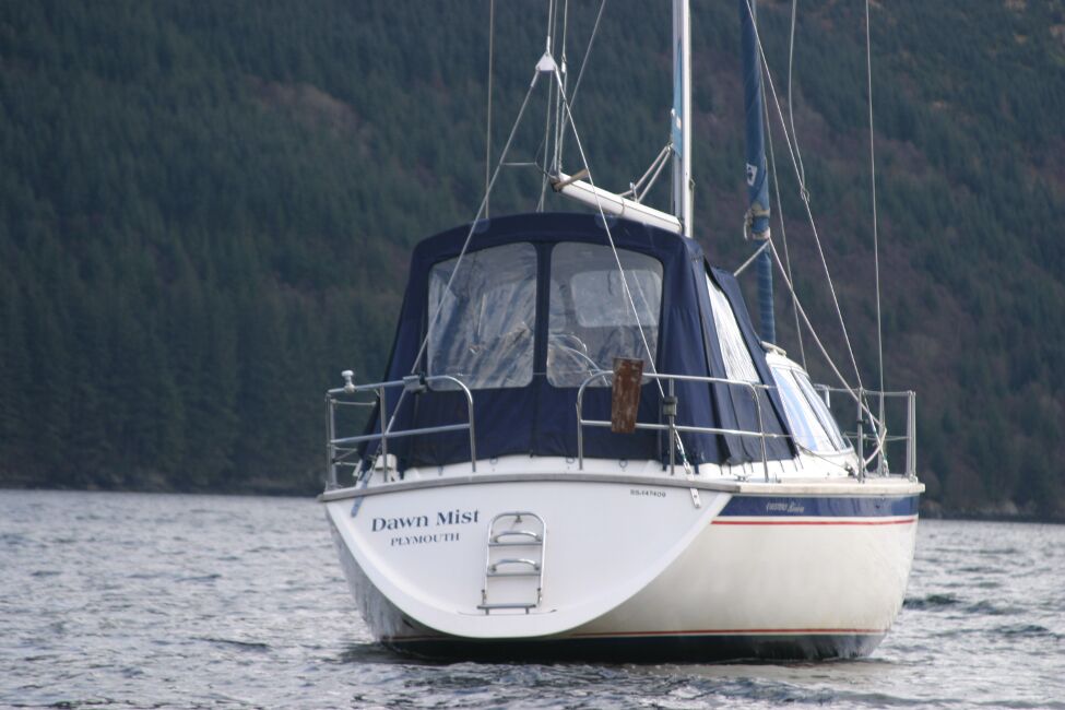 Westerly Riviera 35 MkIIfor sale On Her Mooring - Stern view