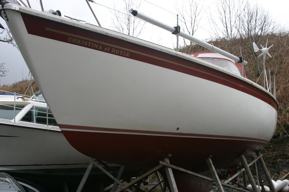 Westerly Corsair Mk 1for sale Winter in the boatyard - Port side