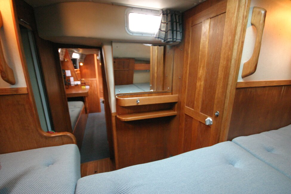 Westerly Corsair Mk 1for sale Aft Cabin - View forward to the saloon.