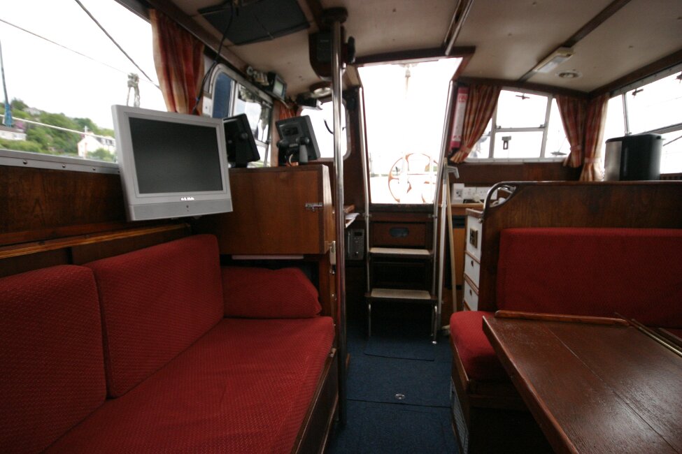 Trident Voyager 35for sale Saloon looking aft - 