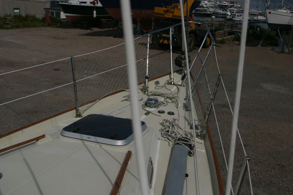 Contessa 32for sale Coachroof and foredeck - From Starboard side