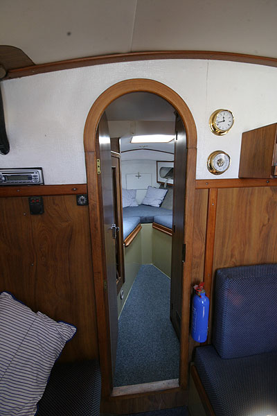 Moody 30for sale View into the forward cabin - 