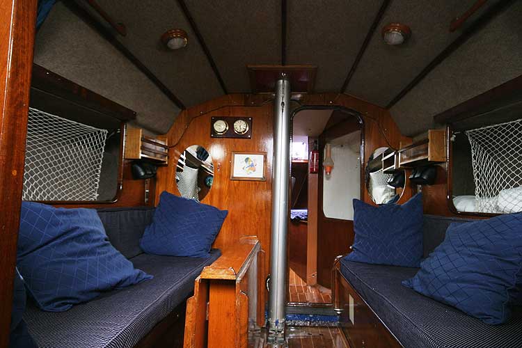 Bolero 35for sale The saloonlooking forward - 
The saloon table is stowed