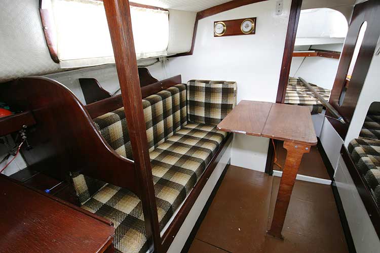 Colvic Sailorfor sale The port settee berth - With the saloon table in place