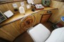 Wooden Classic Trawler Yacht Conversion The helm