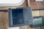 Wooden Classic Trawler Yacht Conversion The lowrance chart plotter