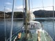 Westerly 33 Fin Keel Sloop Deck View, on the water
