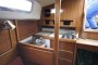 Westerly 33 Fin Keel Sloop Galley area, view from saloon