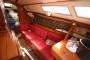 Gibsea 92 Refurbishment Project Saloon, starboard side sofa/single berth