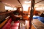 Gibsea 92 Refurbishment Project View aft into saloon from forward cabin
