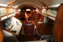 Classic One off wooden sailing yacht Looking into the interior