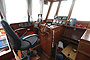 Groves and Gutteridge 47 foot Classic Motor Yacht Helm