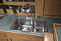 Groves and Gutteridge 47 foot Classic Motor Yacht Stainless steel double sink