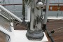 Nauticat 40 Mast base showing winch, whisker pole and boom vang