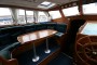 Nauticat 40 Table, sofas and inside helm