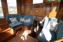 Wooden Classic 46' Gentleman's Motor Yacht Wheelhouse Seating