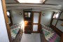 Wooden Classic 46' Gentleman's Motor Yacht Looking into Captain's cabin from Fo'c'sle