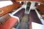 Wooden Classic Traditional Folkboat Saloon from Companionway